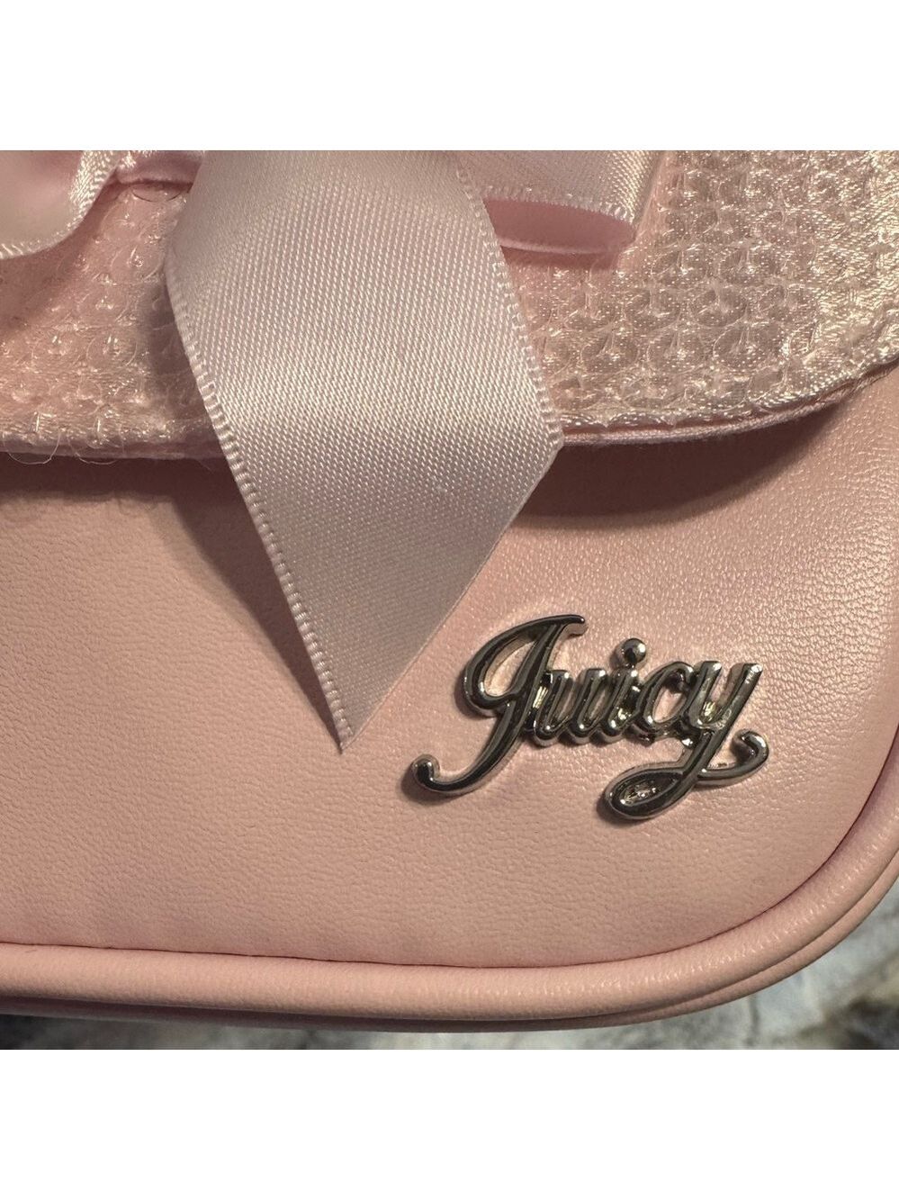 Juicy Couture - Kids Set - Mini Bag & Ear Muffs - BRAND NEW - light pink - Picture 10 of 11